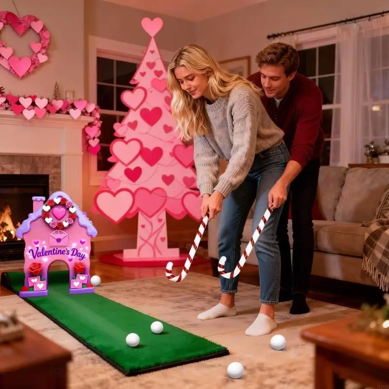 ensemble-jeu-golf-en-pain-d'epices-divertissement-fete-saint-valentin-rassemblement-a2ub