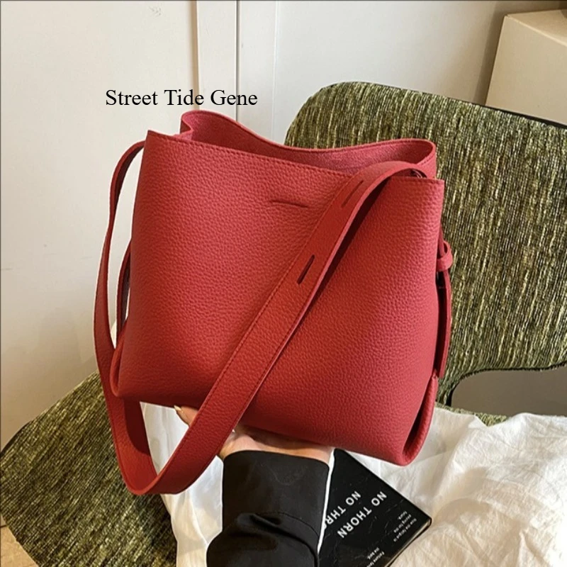 

Трансграничная сумка-ведро для ручной переноски, осень-зима 2022, новая корейская версия, сумка через плечо, повседневная пригородная сумка через плечо