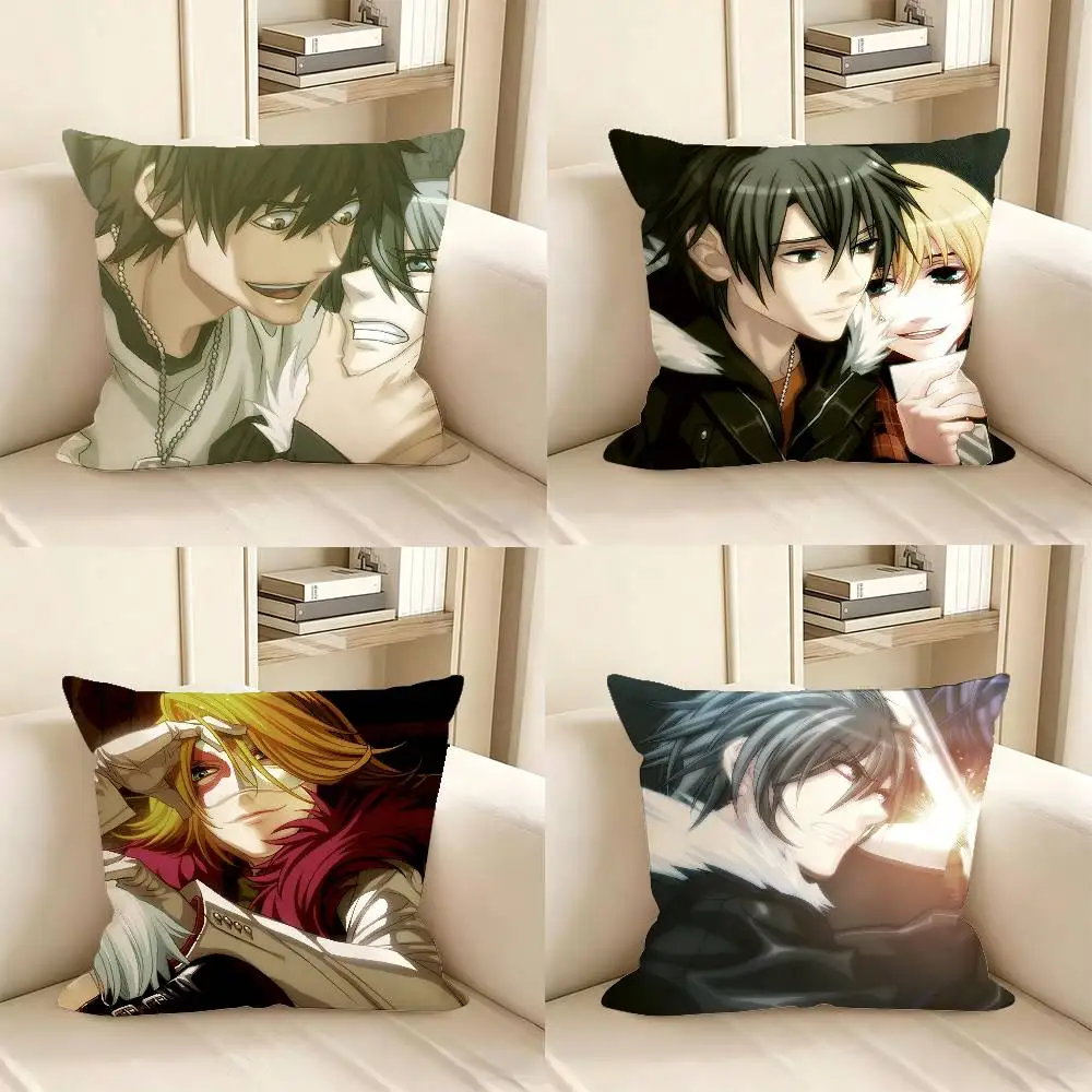 1pc Anime Togainu No Chi Pillow Case Fashion Square Pillowcase Bedroom Sofa Room Ins Decoration Leisure