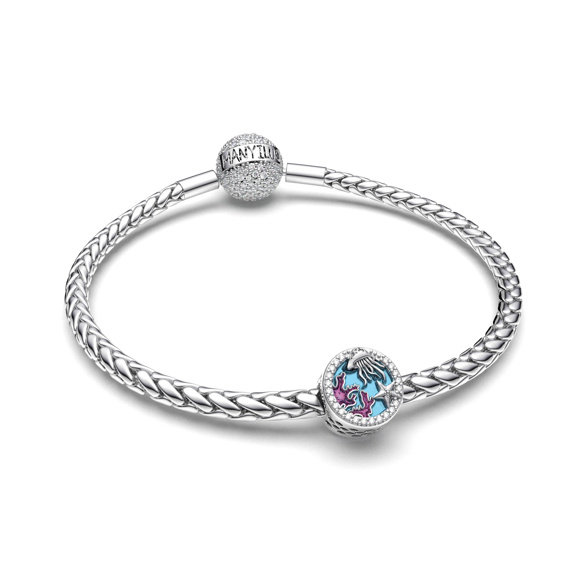 Manyilus Charms Plata 925 Charms 925 Originales Armbänder Ohrringe für Frauen Armband Zubehör Charm Frau Damenschmuck