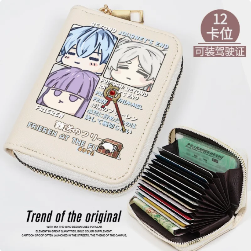 

Anime Frieren: Beyond Journey's End Zipper Fashion Wallet PU Purse Card Holder Money Bag Cosplay Gift B1868