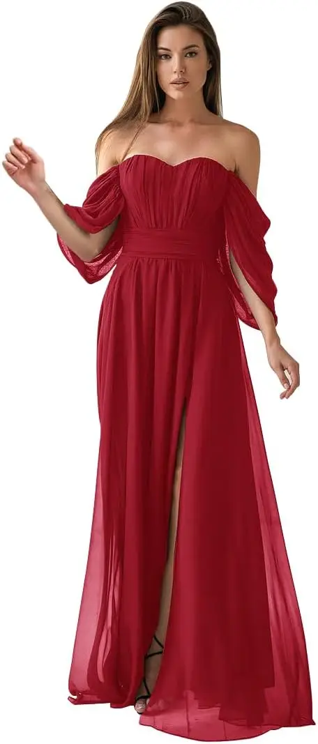 

Женские вечерние платья Платья подружки невесты Длинные черные свадебные платья с открытыми плечами и разрезом Вечернее платье Женское элегантное