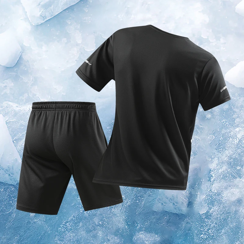 Vêtements de sport d'été confortables et respirants pour hommes, coupe ample, survêtement de course, d'entraînement et de basket-ball