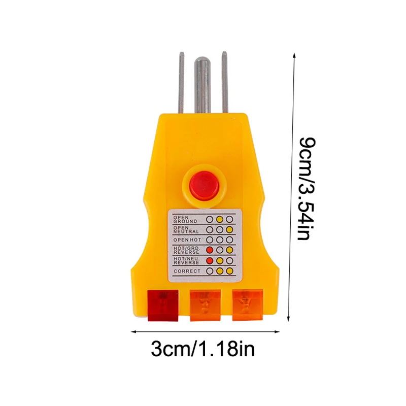 Socket Power Neutral Wire Receptacle Testers Socket Safety Detectoren Check Receptacle Testers Handheld elektricien Tools