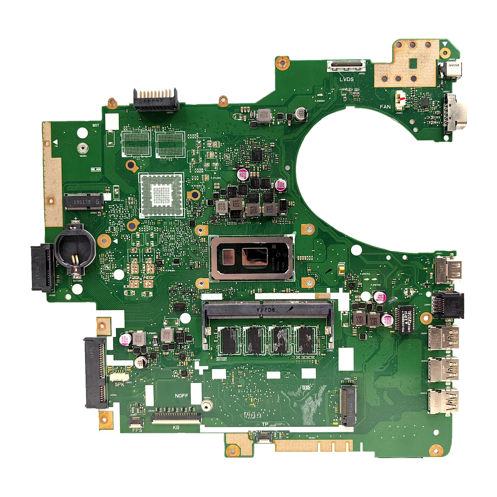 P2540FAC Laptop Motherboard For ASUS PRO P2540FA P2540FB Mainboard With i3 i5 i7 10th Gen CPU 4G/8G RAM 100% Test