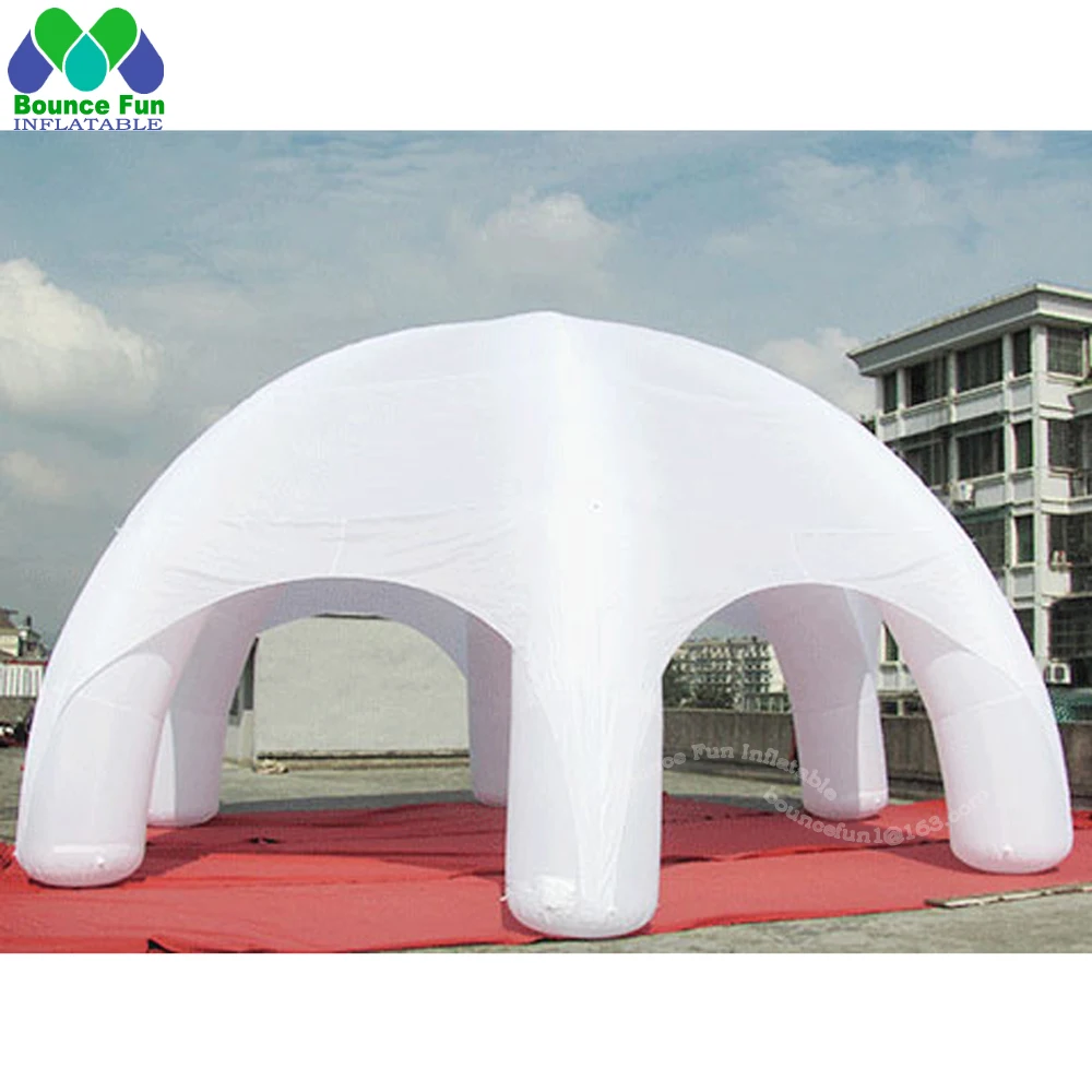 Nuevo refugio de fiesta grande colorido de 26 pies, tienda inflable con cúpula de araña, casa de marquesina de arco soplado por aire, viene con soplador para la venta/alquiler