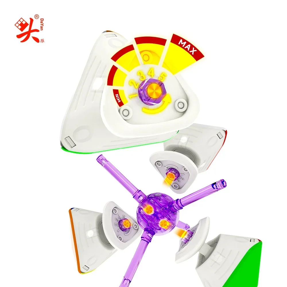 [ECube] DaYan Skewb V2M Cube 2025 أحدث الكرة الأساسية المكعب السحري ماجليف الأشعة فوق البنفسجية مكعب السرعة ألعاب تعليمية الألغاز Cubo Magico Fidget