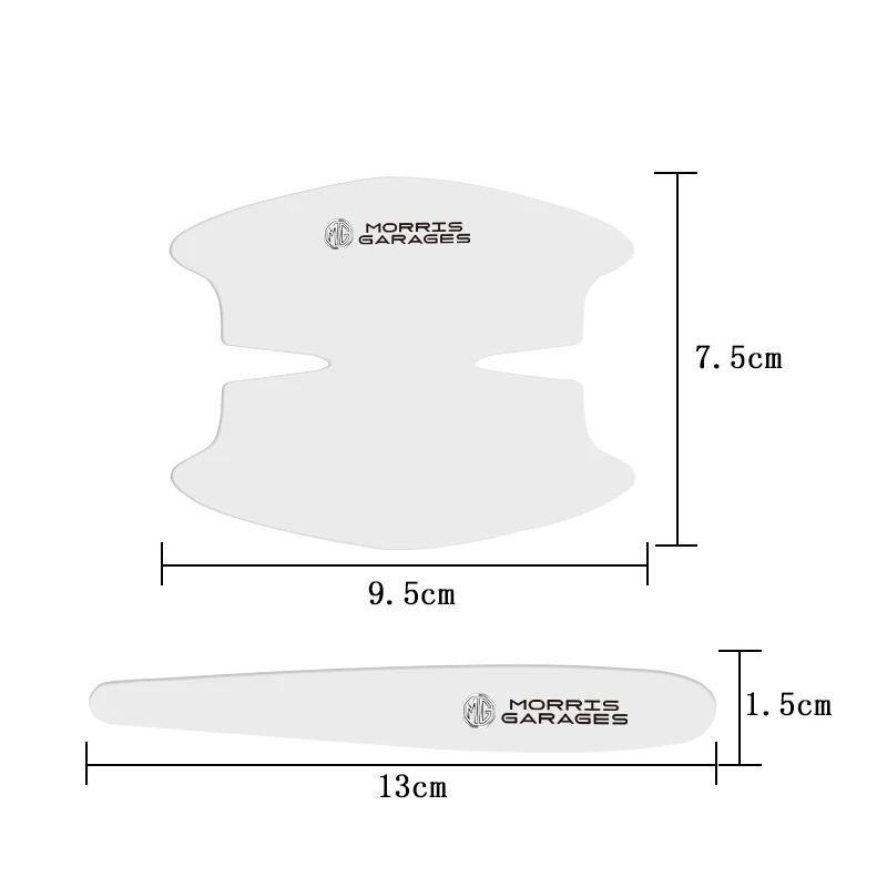 8 قطعة مقبض باب السيارة ملصقات طبقة حماية شفافة لموريس المرآب MG MG3 MG5 MG6 MG7 GT GS هيكتور HS ZS ZX EZS EHS