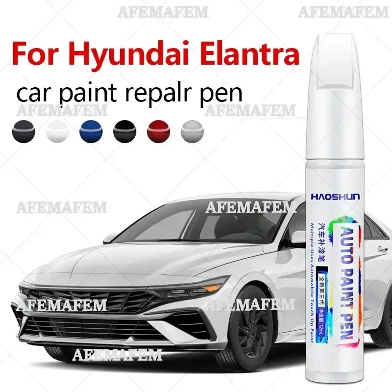Paint Repair Pen Touch Up Scratch Remover DIY Auto Accessories Black White For Hyundai Elantra 1990-2025 J2 XD HD MD/UD AD CN7