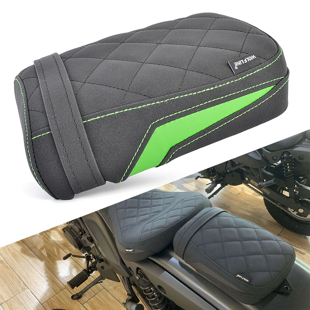 

Для мотоцикла Kawasaki Eliminator 500 2024 2025 2026: накладка на сиденье пассажира, подушка-чехол на заднее сиденье