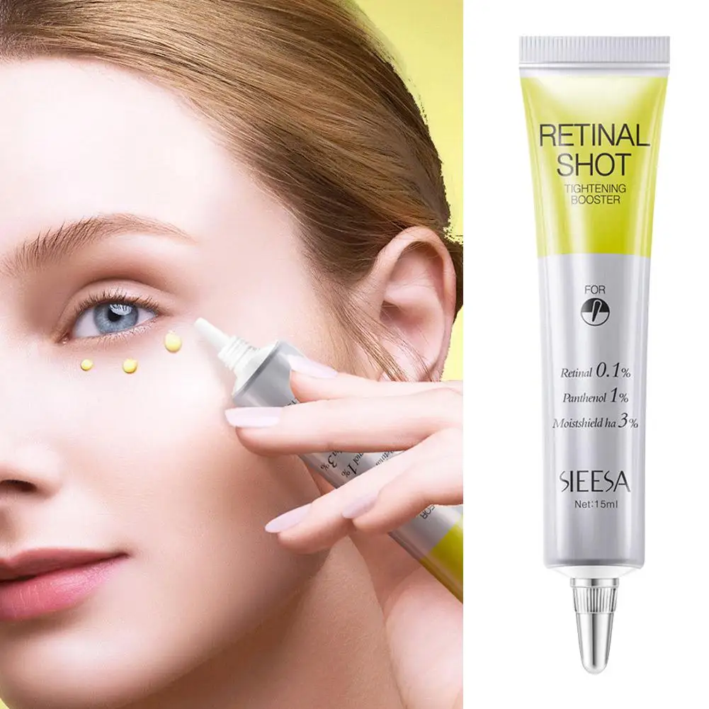 Retinal Shot 0.1% Face Booster Eye Cream Nano Retinal Tightening Serum for Wrinkles & Pores, Anti-Aging Skin Care 15ml