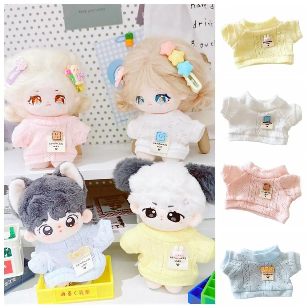 10/20CM Doll T-shirt Doll Accessories Changing Dressing Game Doll Clothes Cosplay Playing House Mini Hollow T-shirt