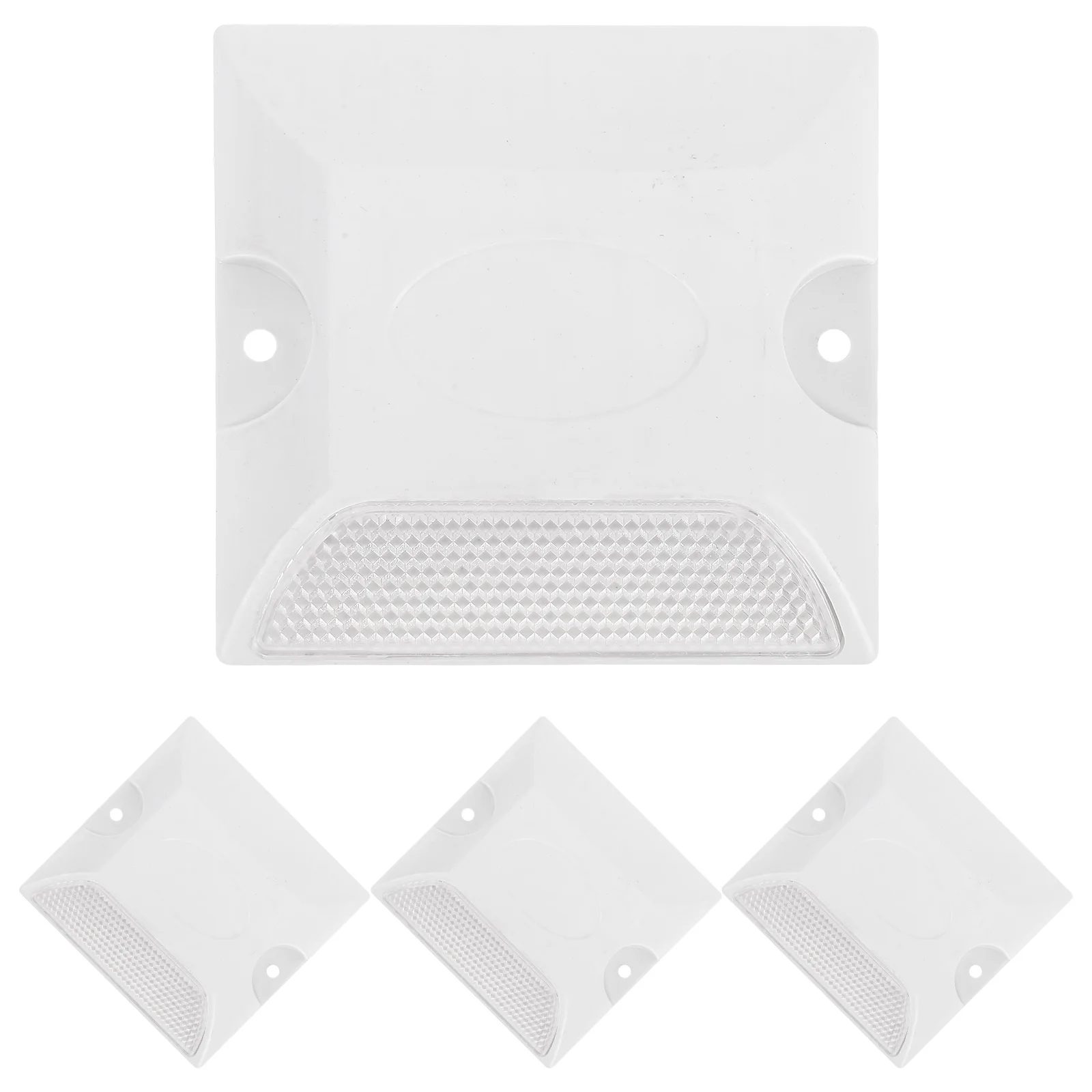 4pcs Reflective Delineator Driveway Markers Snow Plowing Plastic Parking Space Gravel High Visibility Sturdy Construction Road