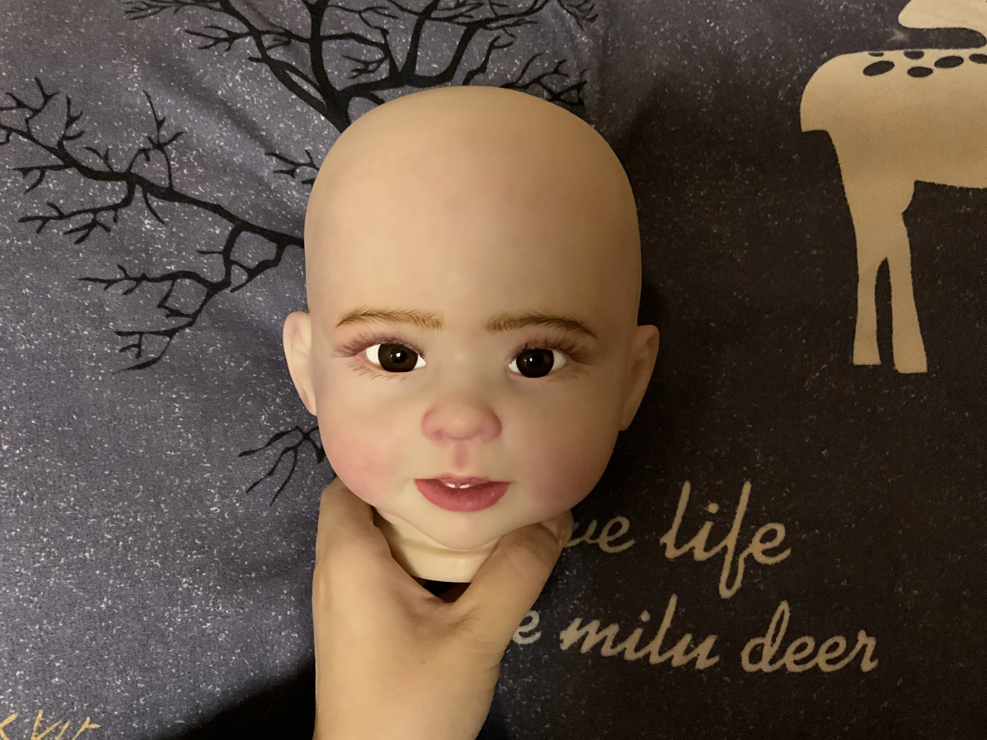 

FBBD Custom Made By ShanShan 28inch Reborn Baby Bonnie Without Hair DIY Part Genesis Painting with limbs and cloth body