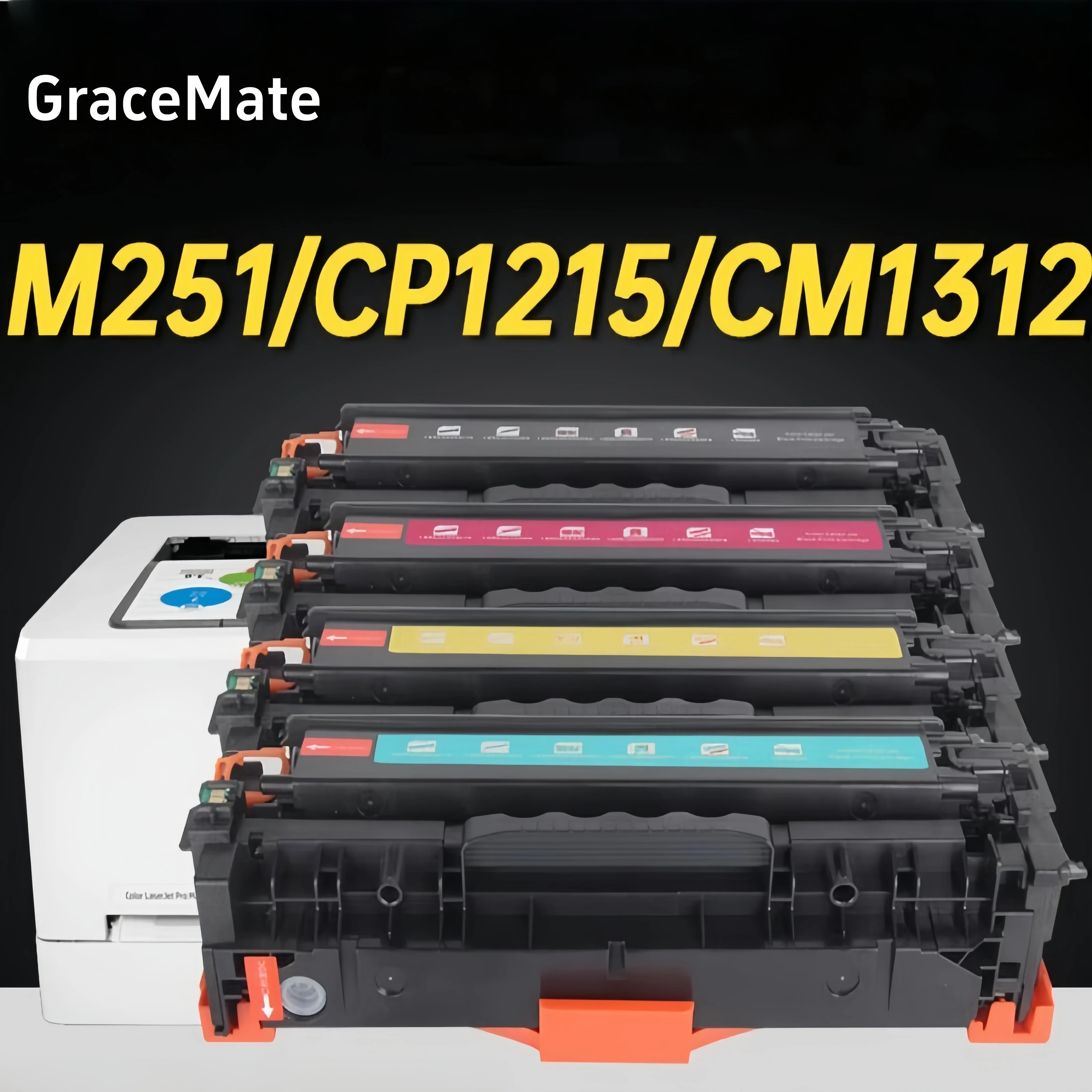 Compatible Toner Cartridge CB540A CB540 540A 540 CB541A CB542A CB543A 125A for HP Color LaserJet CP1215 CP1515n CP1518ni CM1312