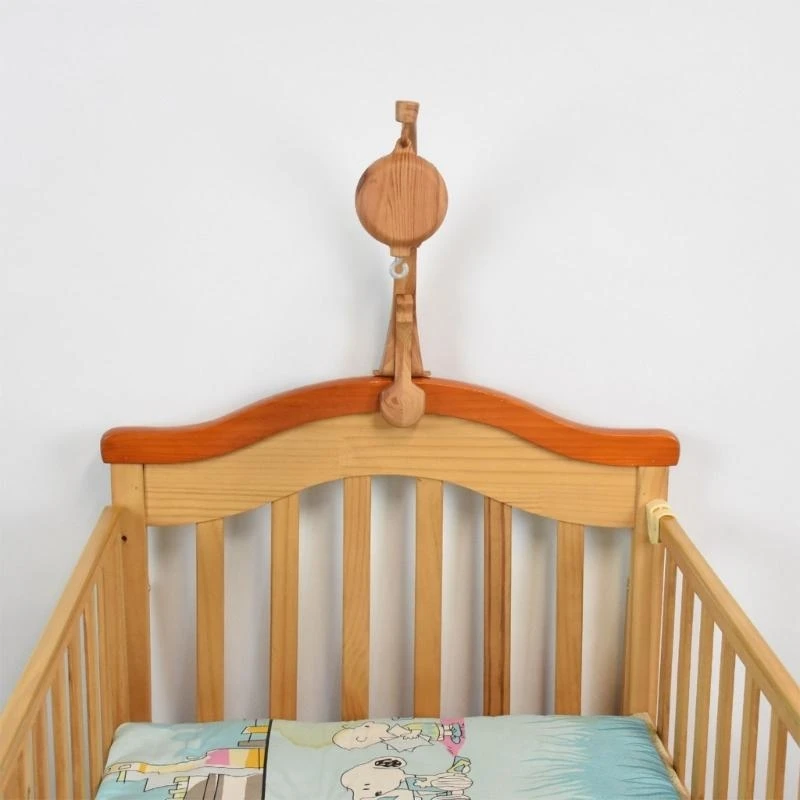 ベビーベッド 音楽玩具 男の子または女の子用 オルゴール 35個の子守唄付き 木目調 15UB