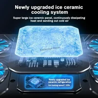D13 Semiconductor Game Laptop Cooling Pad 8 Angles Adjustable Foldable LED Screen Notebooks Cooler Bracket For 12-21'' Computer - Image 4