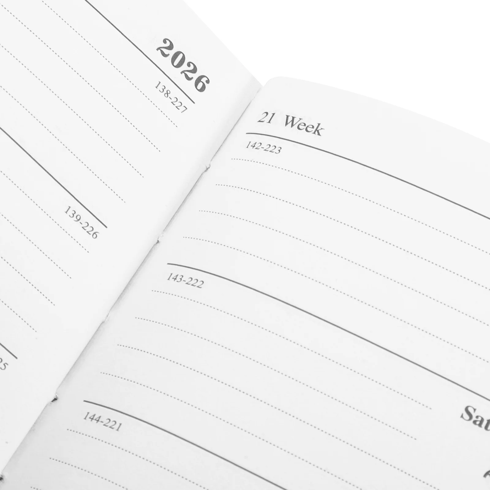 Mini agenda mensile giornaliera 2026 Calendario annuale con rilegatura robusta in carta spessa con copertina rigida tascabile portatile