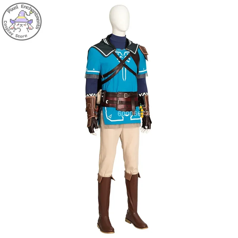 Disfraz de Cosplay de Purya del juego principal Breath of The Wild Link inspirado en el estilo de vestido de Dramatización como a;2,c'4,h.