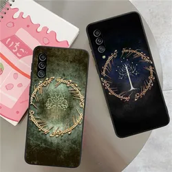 Lord of Rings Phone Case for Samsung Galaxy S23 S22 S21 S10 S9 S8 Plus Ultra Black Soft Phone Cover Funda