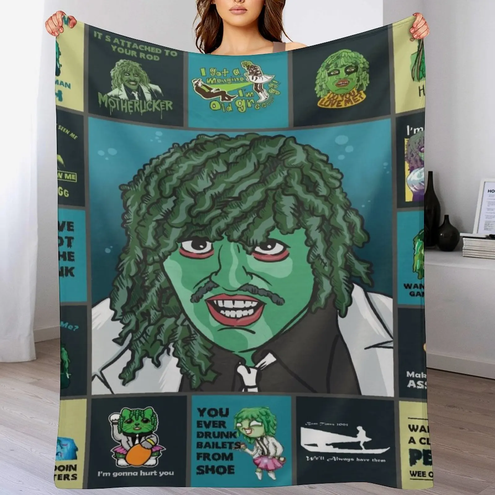 M Old Gregg Quilt Ver.0217 Throw Blanket Soft Warm Blanket Gift for Grandparents