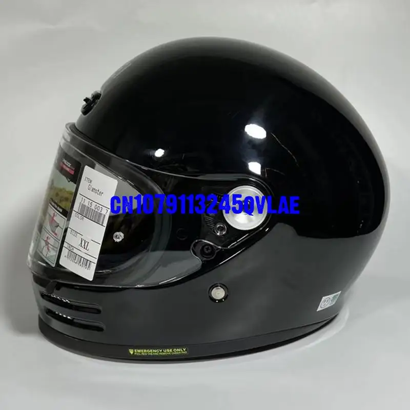 GLAMSTER Classic Retro Full Face Helmet,For Harley Cruise Leisure Motorcycle and Road Racing Protective Helmet Marquez