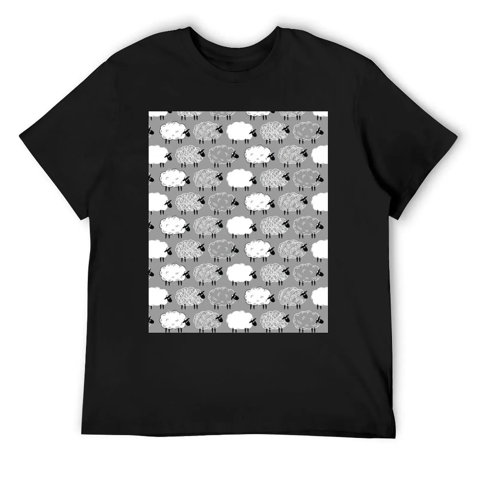 Sheep Well Pattern #1 T-Shirt essential t shirt heavyweights kawaii clothes customizeds men graphic t shirts