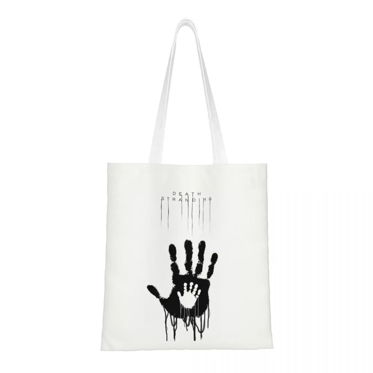 

Death Stranding Hand Tote Bags Women Handbag Foldable Student Kojima Productions Shoulder Bag Reusable Shopping Bag