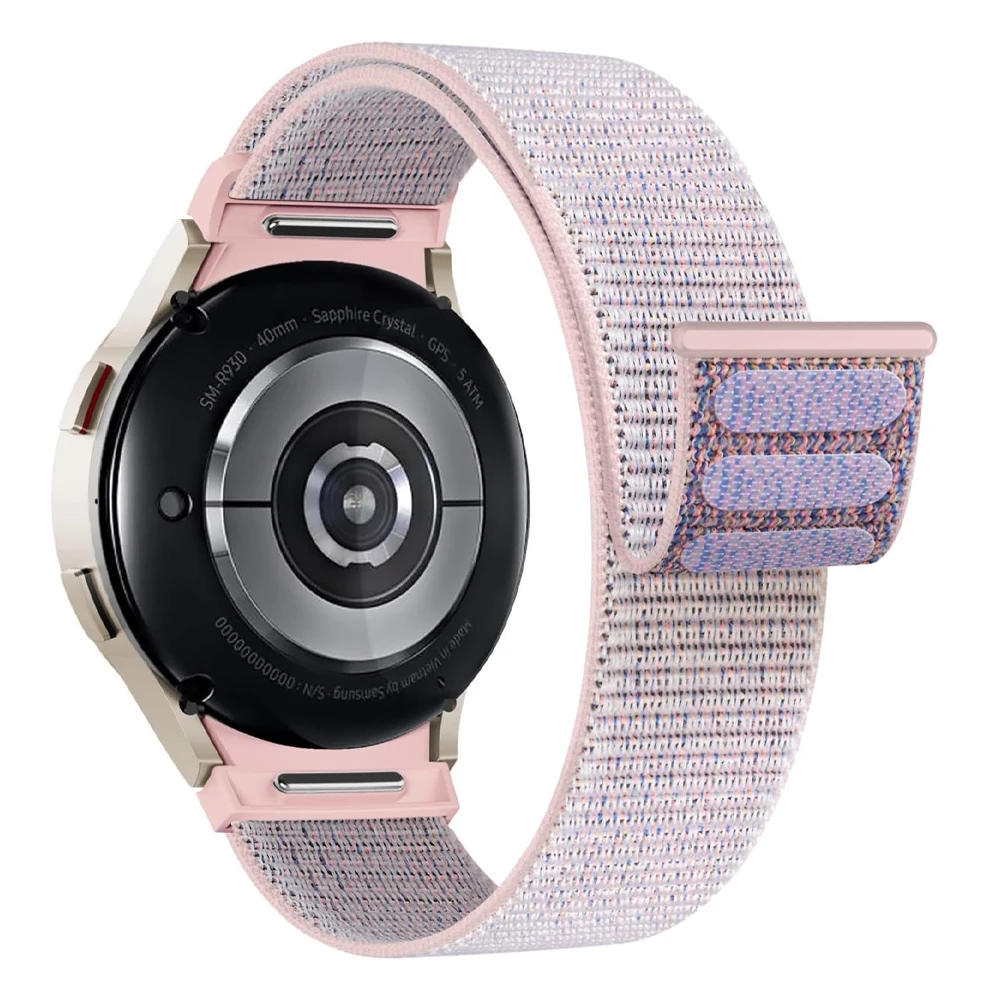 No gaps Band For Samsung Galaxy Watch 7 FE 6 4 Classic 5 pro 44mm 40mm 47mm 43mm Nylon Loop bracelet correa Galaxy Watch 7 Strap
