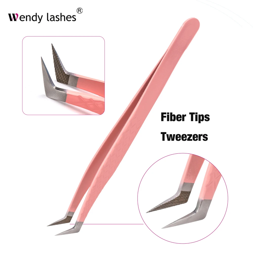 Make Up Tools Fiber Tips Eyelash Extensionl Tweezers Professional Lash Perfect Grip Tweezer Wholesale Supplier Wendy Lashes