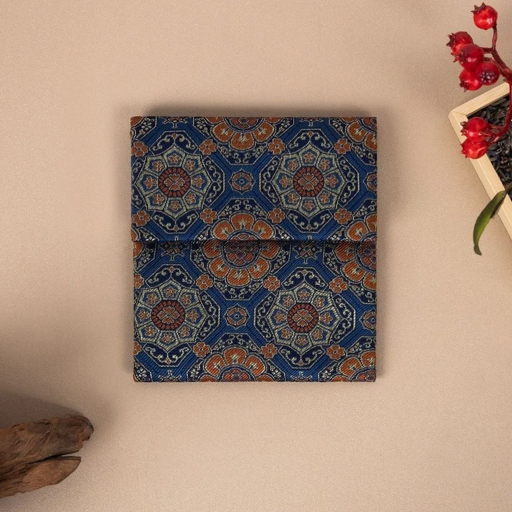 Vintage Style Double Layer Ancient Style Jewelry Bag Exquisite Handmade Zipper Jewelry Bag Song Brocade Bag Travel