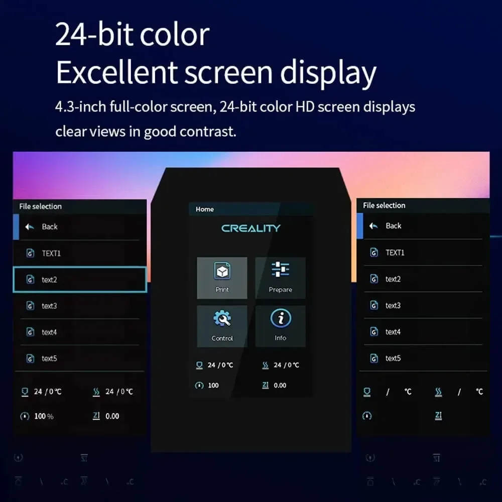 Imagem -03 - Creality-official Touch Screen Ender Impressora 3d Display Lcd 24-bit Cor Ender Ender Ender Ender Ender Pro Ender v2