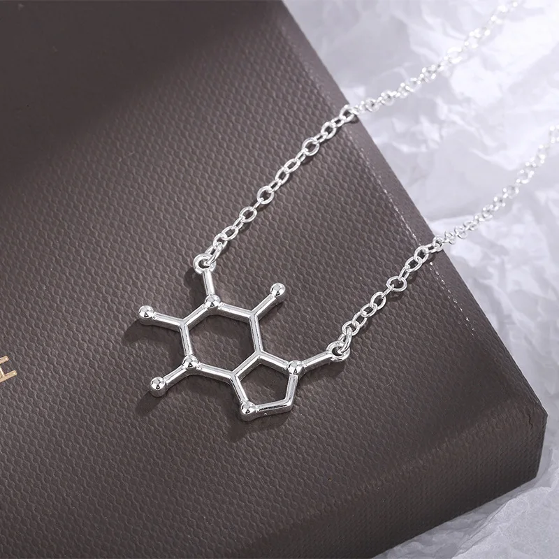 925 Sterling Silver Dopamine Geometry Pendant Chain Necklaces For Women Luxury Vintage Jewelry Accessories Wholesale Jewellery