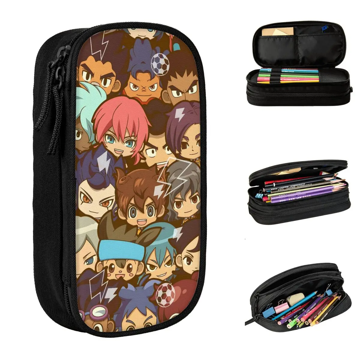 

Gouenji Shuuya Kazemaru Ichirouta пенал Inazumas Elevens аниме пенал ручка для студенческой сумки школьные аксессуары