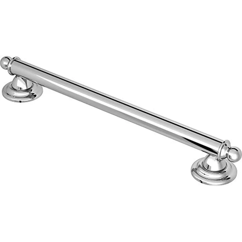 Stainless Steel Bathroom Grab Bar Chrome 24-Inch Support 500 lbs ADA Compliant Easy Installation Durable Safe Secure