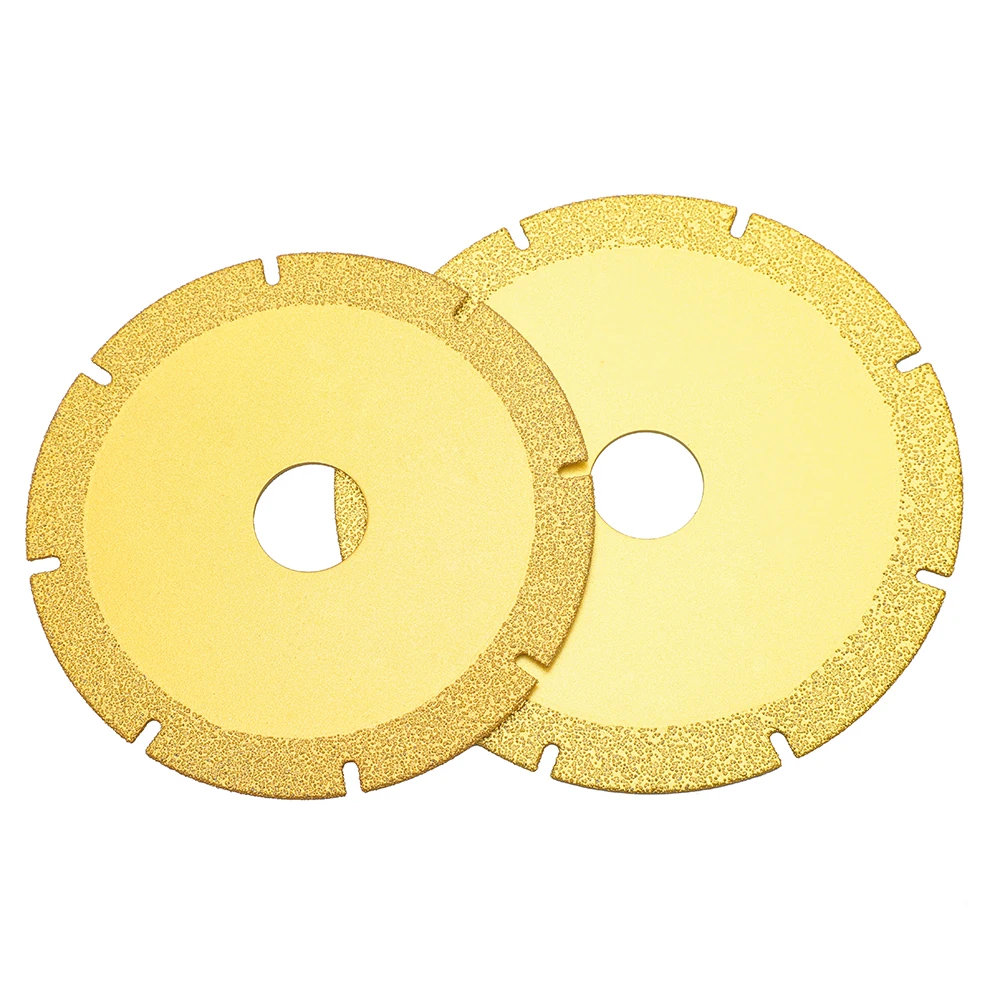 

5Pcs 100mm/110mm Brazing Cutting Blade Marble Stone Ceramic Quartz Jade Tile Metal Cast Iron Angle Grinder Diamond Saw Blade