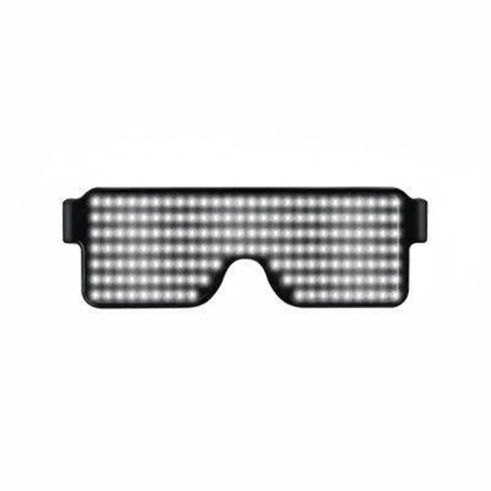 Rechargeable LED Glowing Glasses Dynamic Display Party Eyewear USB Charging Light Up Spectacles for Anime Cosplay