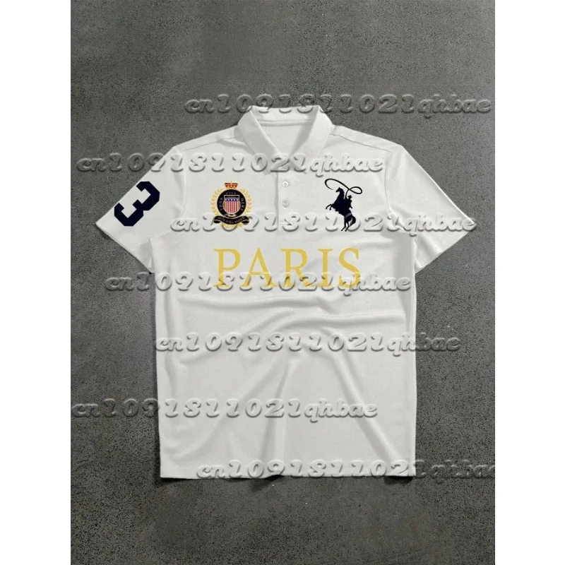 

2025 new summer men's and women's adult motorcycle 3D printed quick drying riding polo shirt