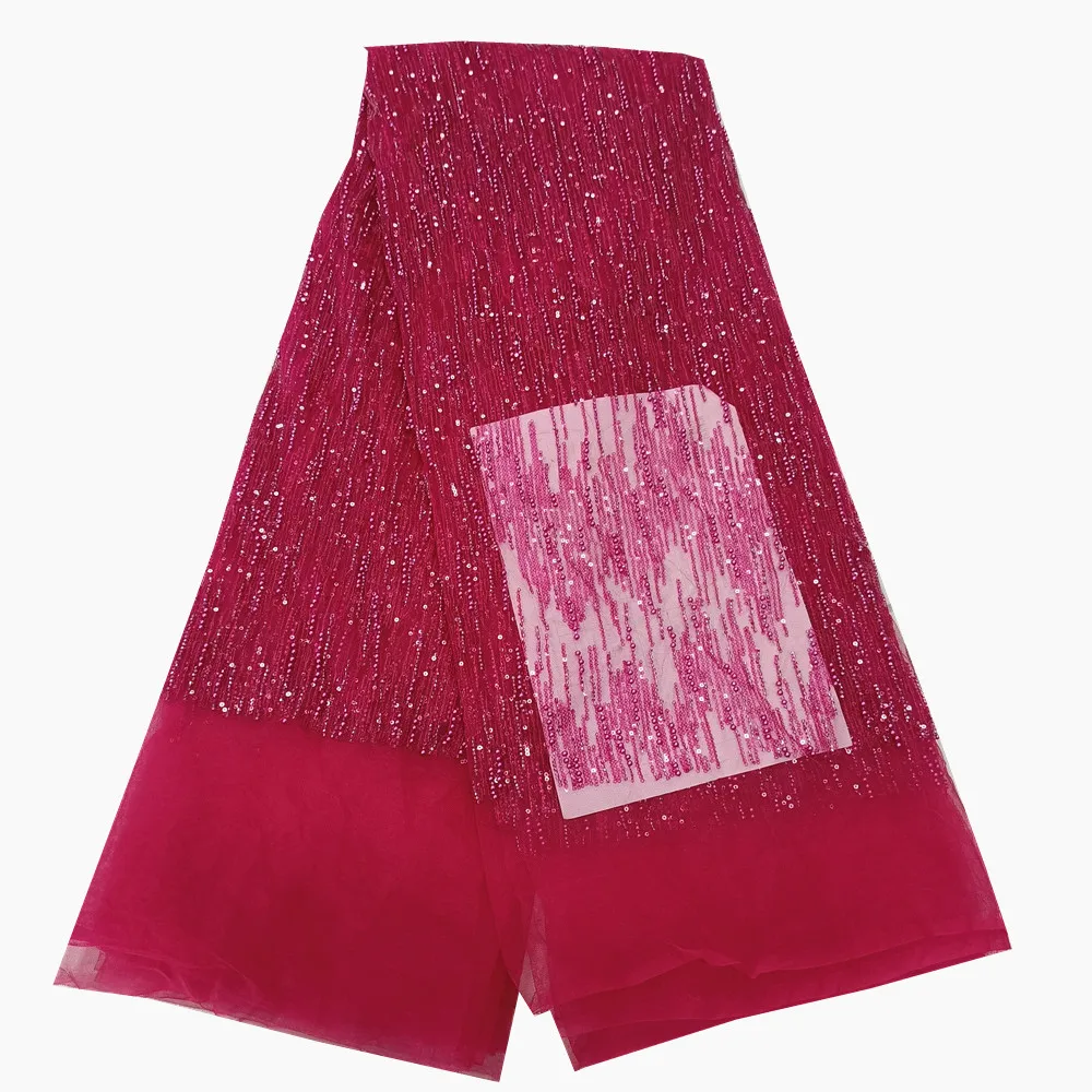 tissu-de-dentelle-africaine-rose-fuchsia-a-sequins-dentelle-nigeriane-en-filet-5-yards-2026-haute-qualite-prix-special-livraison-rapide