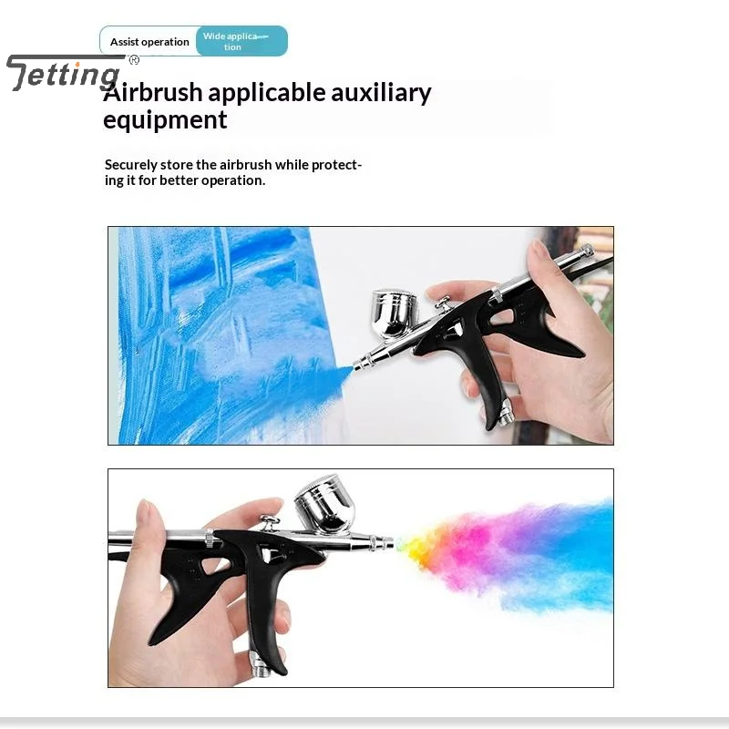 Airbrush Holder Easily Grip Handle Portable Plastic Airbrush Stand Black/Green/Red For Dual-Action Air Brush Holder Accessories