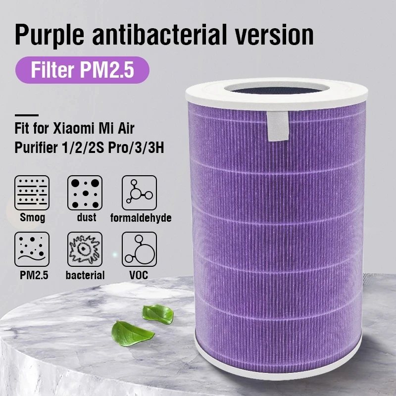 Für xiaomi mi luft reiniger filter für xiaomi reiniger mijia 2 2c 2h 2s 3 3c 3h pro luftfilter carbon hepa ersatz