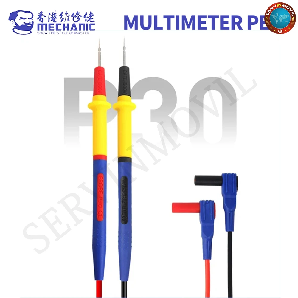 

MECHANIC P30 1000 В 20 А противоожоговая силиконовая ручка-мультиметр для ремонта и обнаружения цифрового мультиметра, наконечник тестовой ручки, инструмент