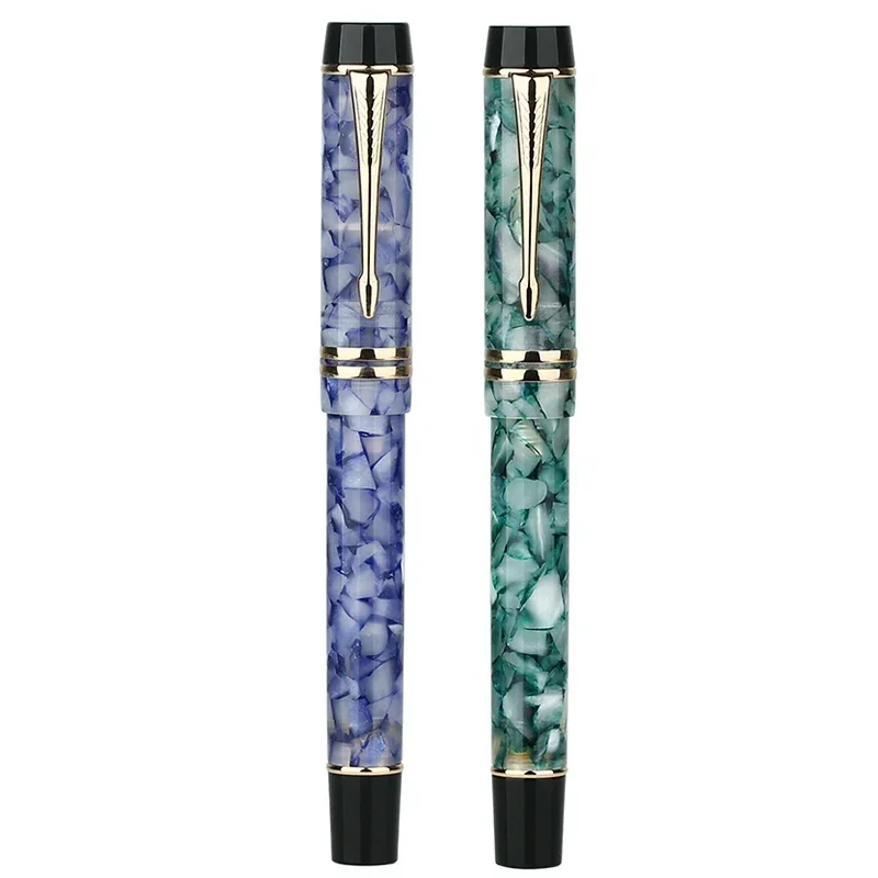 Majohn M600S Celluloid Fountain Pen F Nib with Converter Fashion Office Business school Writing Supplies Gift Pens Stationery