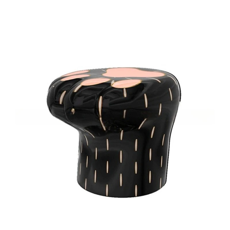 Creative fiberglass cat claw coffee table low stool villa hotel dual-purpose side stool light luxury model house stump stool