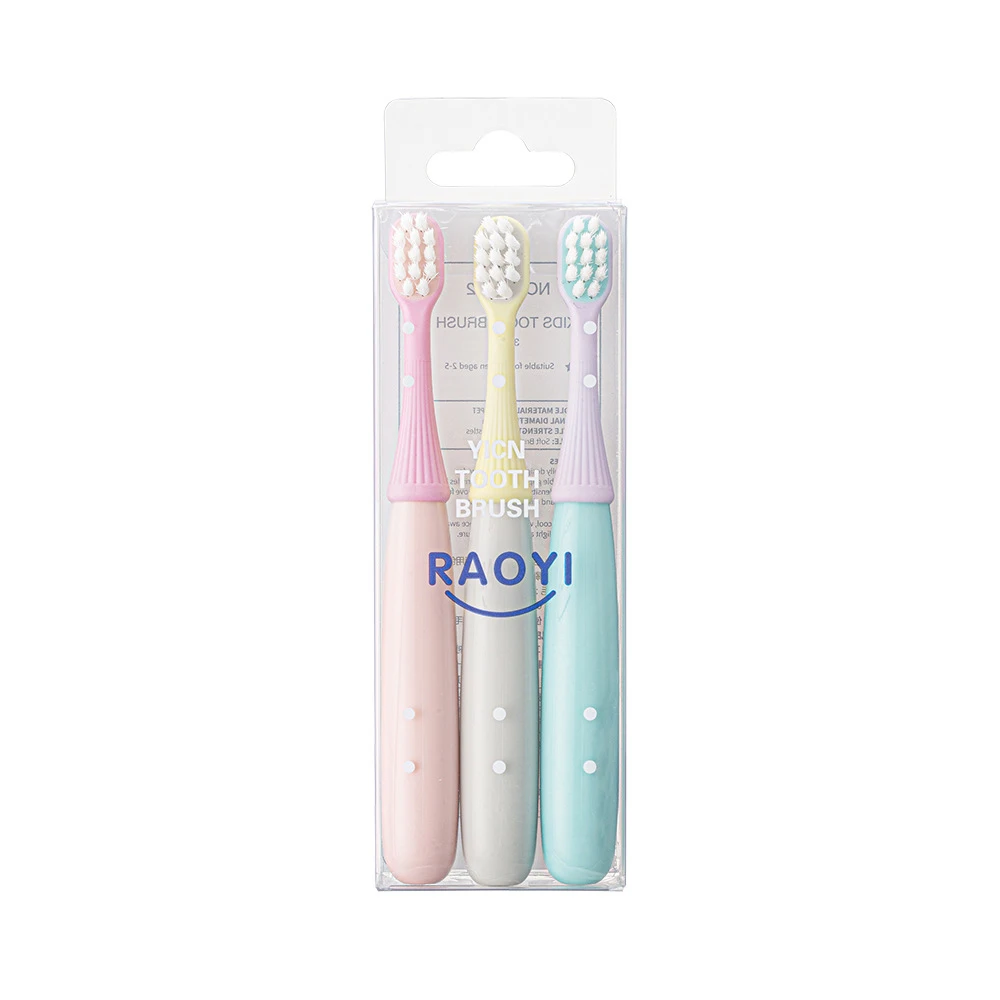 

Hicare Little Mushroom Children's Toothbrush, Soft bristled Toothbrush, Home Toothbrush, Pack of 3