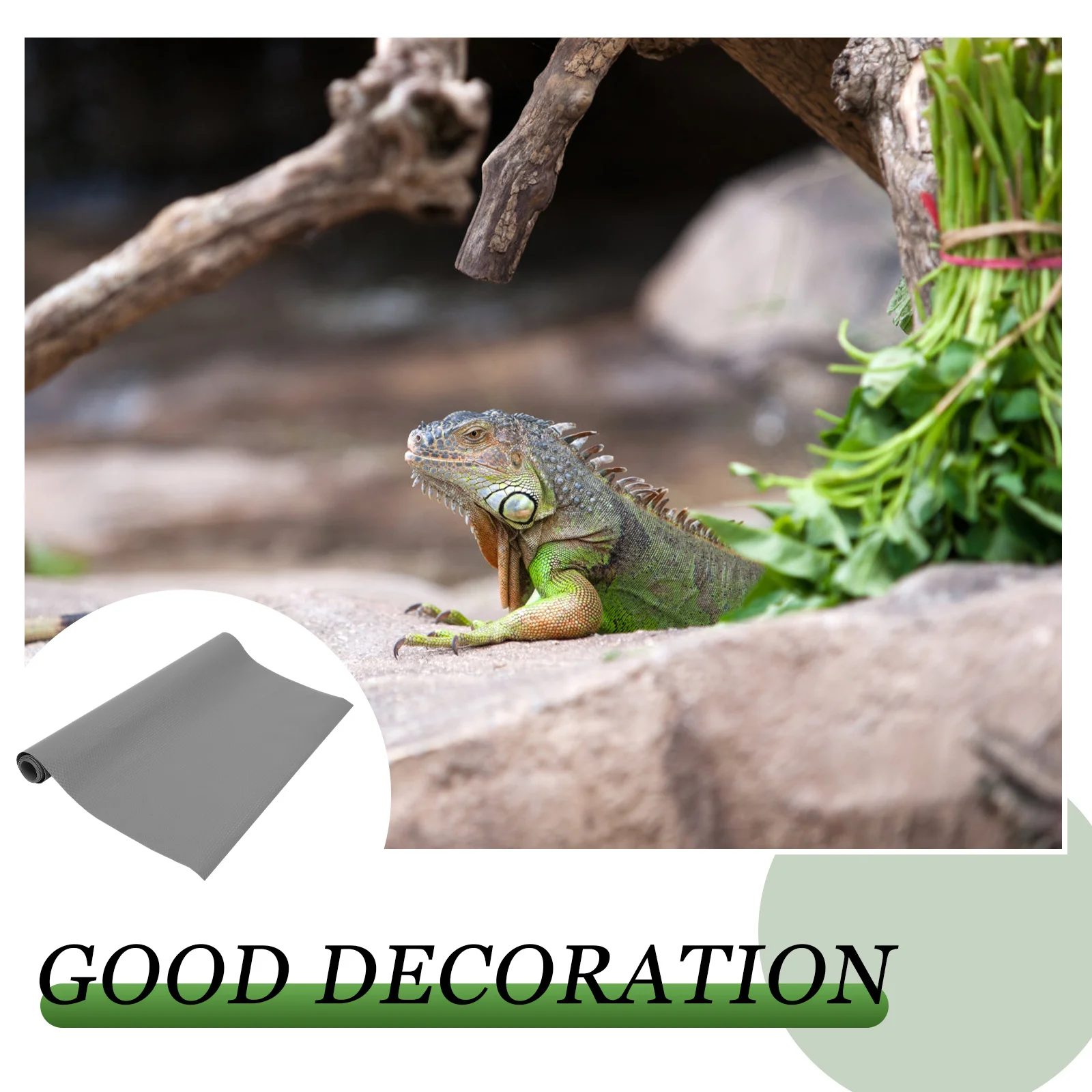1 Sheet Eva Reptile Substrate Mat Non-Tear Soft Moisture Resistant Carpet Liner Pet Terrarium Mat Reptile Substrate Liner