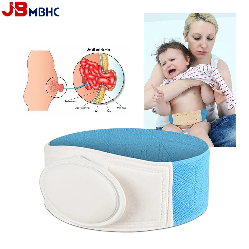 Baby Belly Band Baby Umbilical Hernia Belt Belly Button Band Navel Truss Wrap for Newborn/Infant Soft Skin-friendly Adjustable