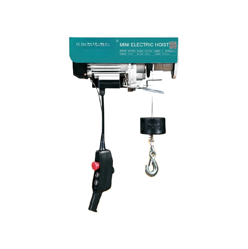 Small Winch Wireless Remote Control Mini Electric Hoist Wire Rope 150Kg 500Kg 1000Kg Pa Electric Hoist