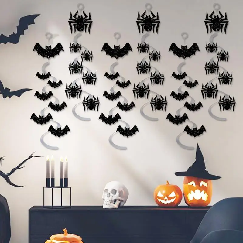 

Wind chimes Halloween fun spider wind chimes festival bat spider wall pendant garden hanging wall