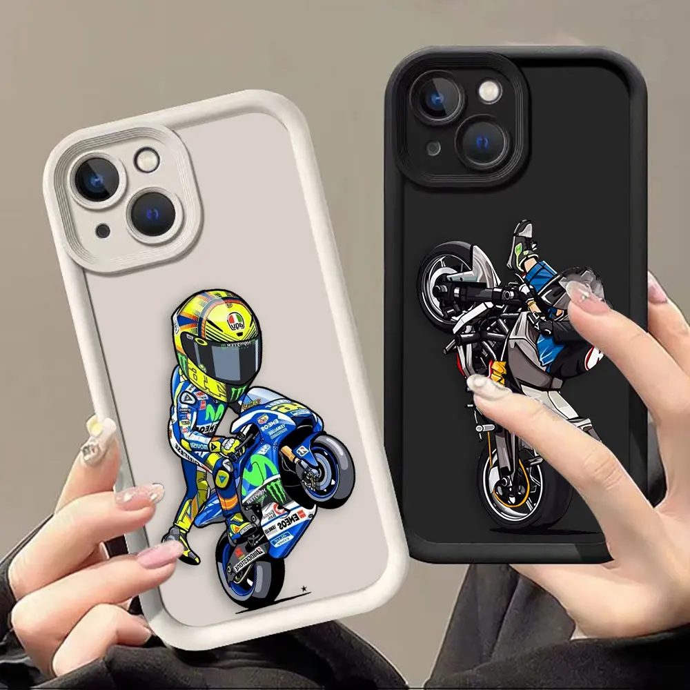 

Cartoon Motorcycle Sports Cover Phone Case For Xiaomi 11 12 12T 13 13T 14 14T 15 LITE POCO F5 F7 X3 X4 X5 X6 X7 M6 M7 PRO Case